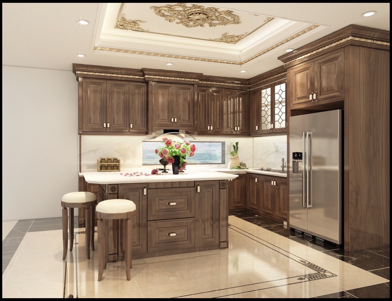 tủ bếp gỗ công nghiệp giá rẻ