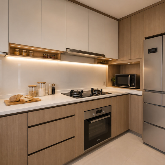 Kệ bếp gỗ mini nhỏ gọn, hiện đại chất lượng cao