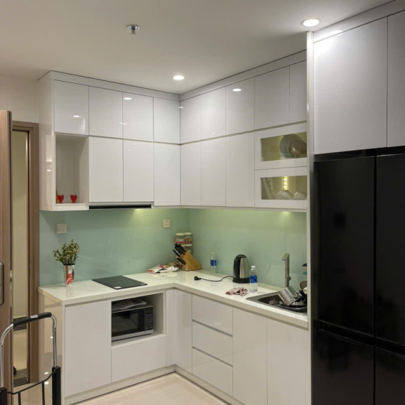 Tủ bếp chữ L tối ưu không gian tại Thịnh Phát Việt