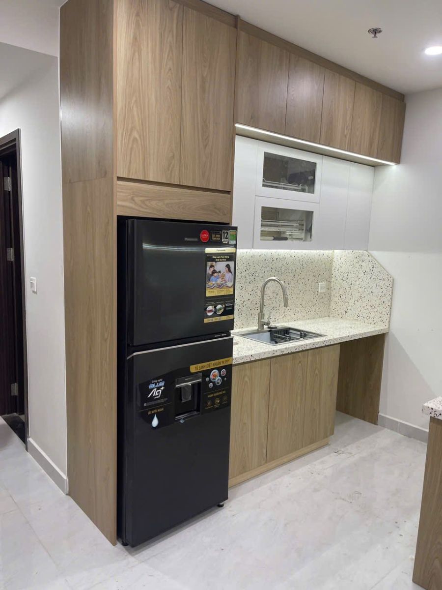 tủ bếp nhựa giả gỗ