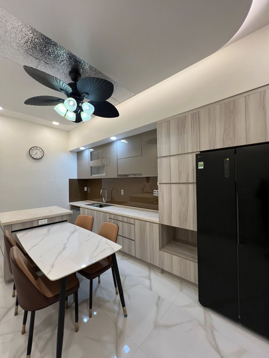 tủ bếp nhựa giả gỗ