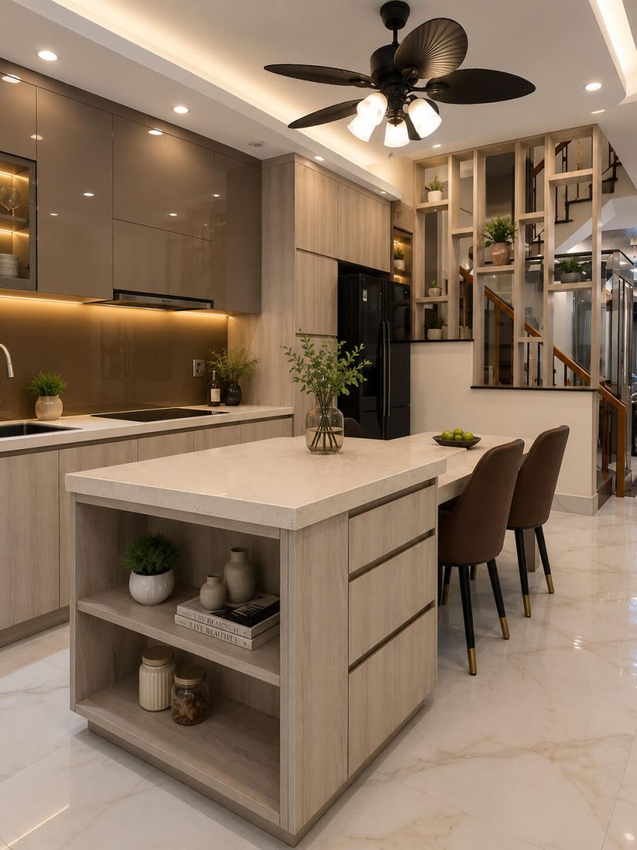 kệ bếp gỗ mini