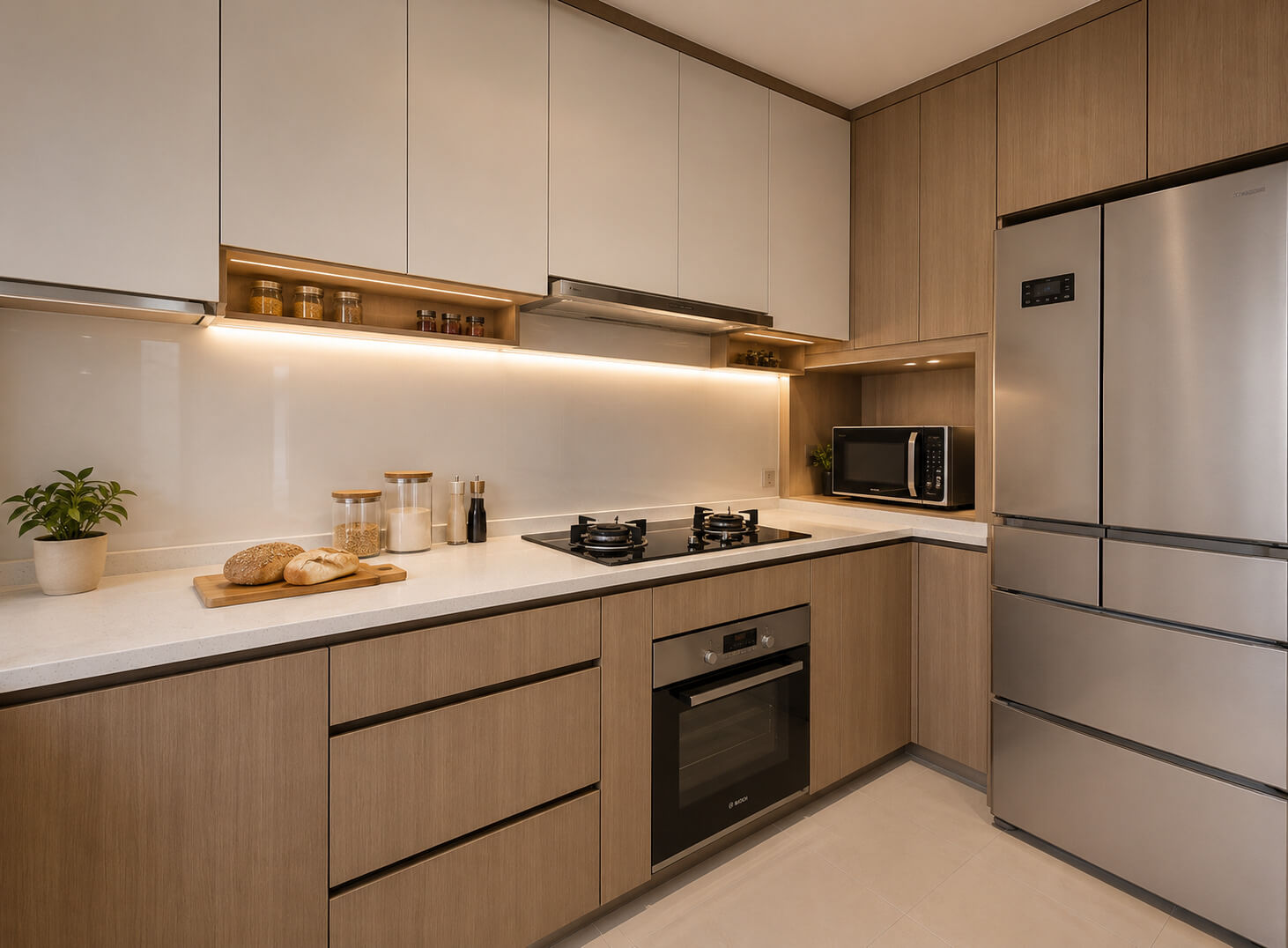 kệ bếp gỗ mini