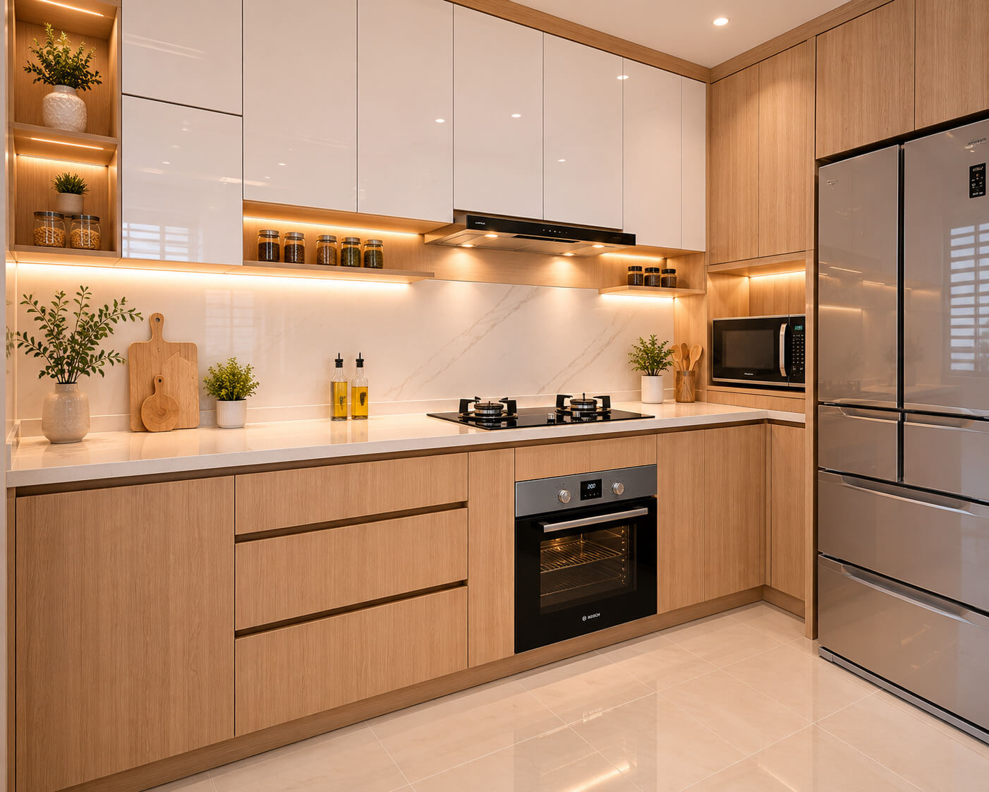 tủ bếp gỗ công nghiệp tphcm