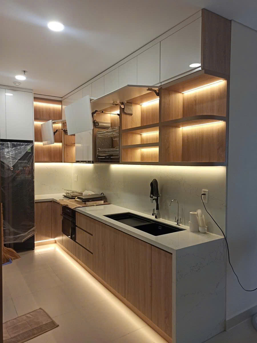 tủ bếp hiện đại giá rẻ 