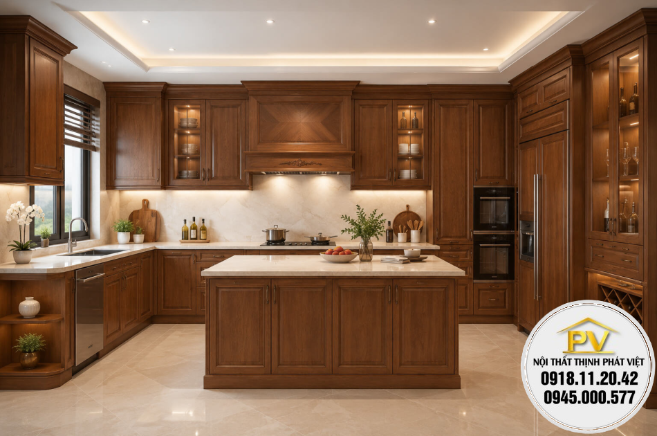 Kệ bếp gỗ mini nhỏ gọn, hiện đại chất lượng cao