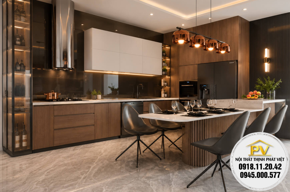 Kệ bếp gỗ mini nhỏ gọn, hiện đại chất lượng cao