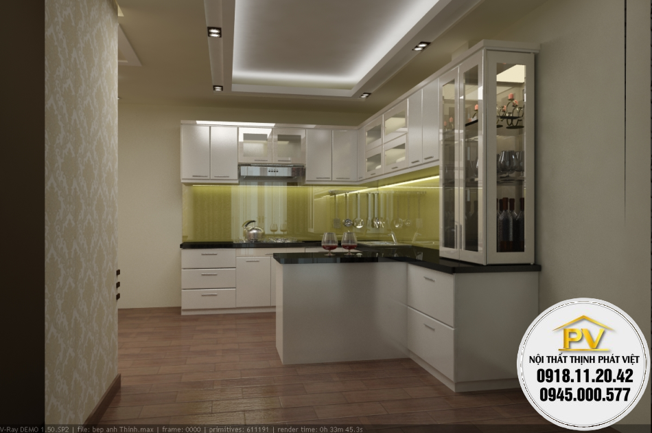 Tủ bếp giá rẻ 16TP