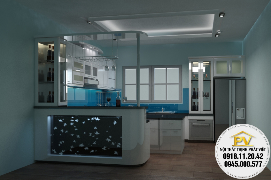 Tủ bếp giá rẻ 17TP