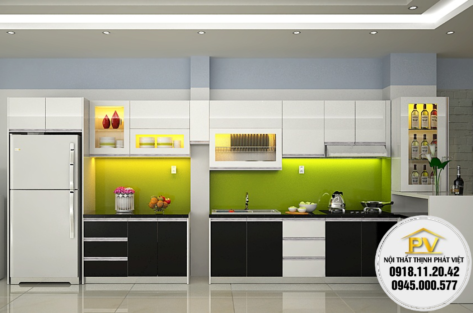 Tủ bếp giá rẻ 18TP