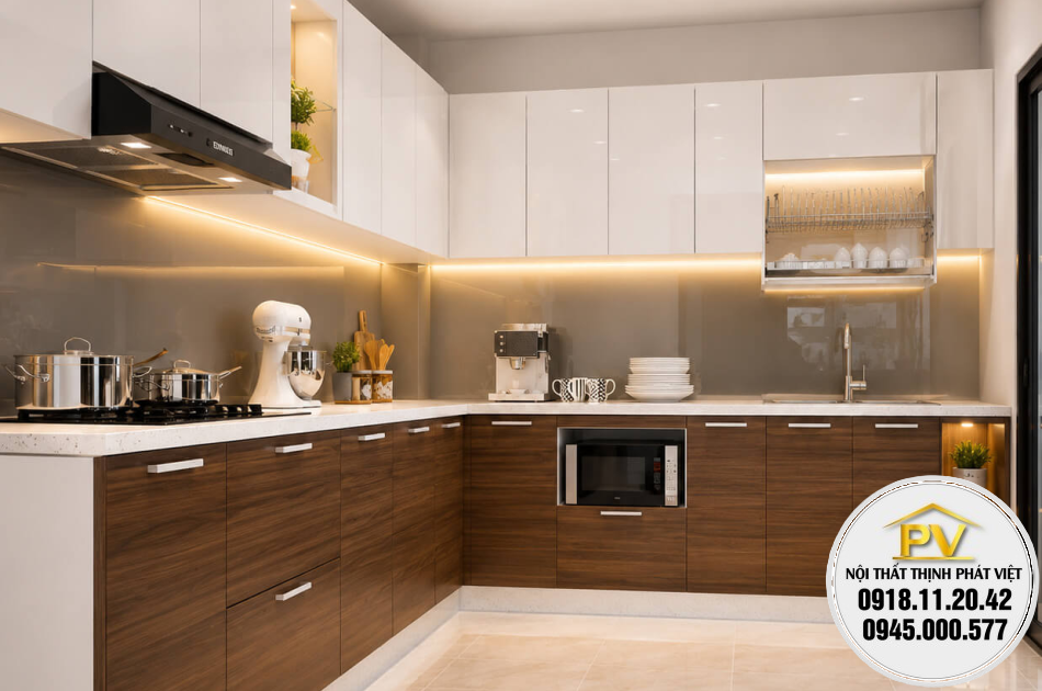 Mua tủ bếp gỗ công nghiệp tphcm chất lượng cao, giá tốt