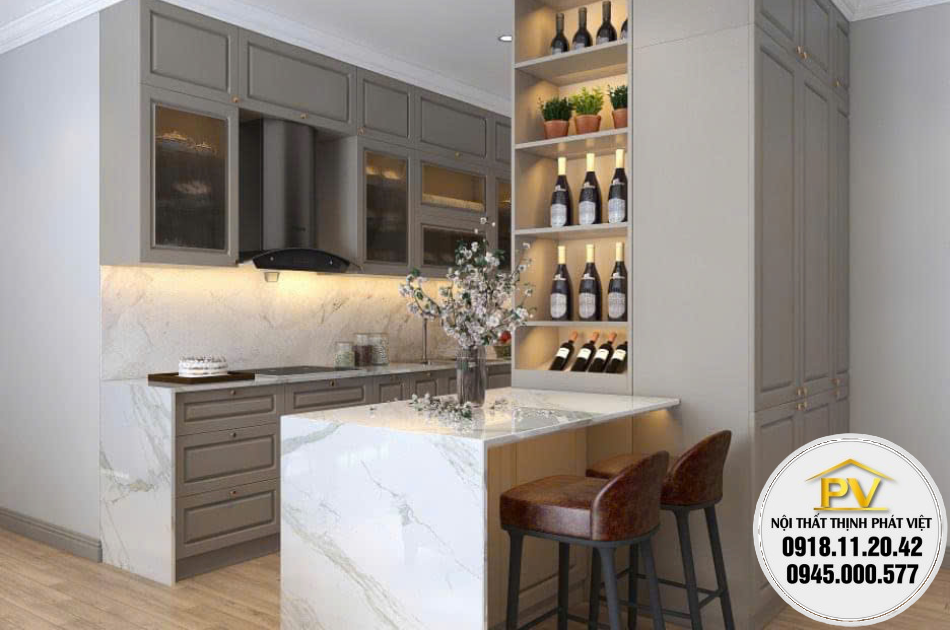 Mua tủ bếp gỗ công nghiệp tphcm chất lượng cao, giá tốt