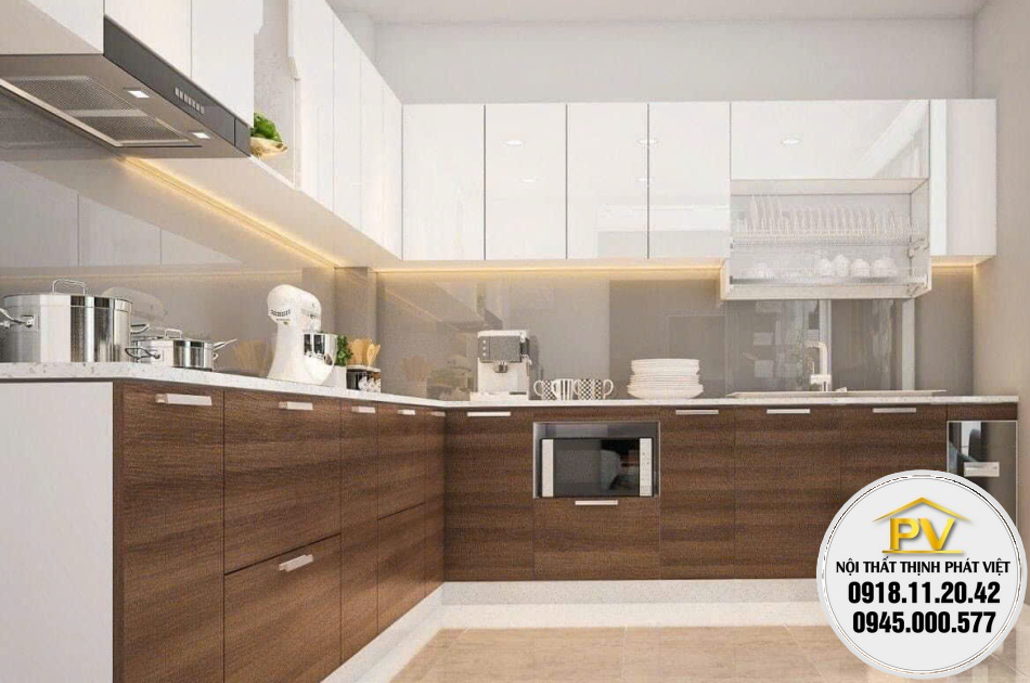 Địa chỉ mua tủ bếp nhựa giả gỗ tphcm chống nước tốt 