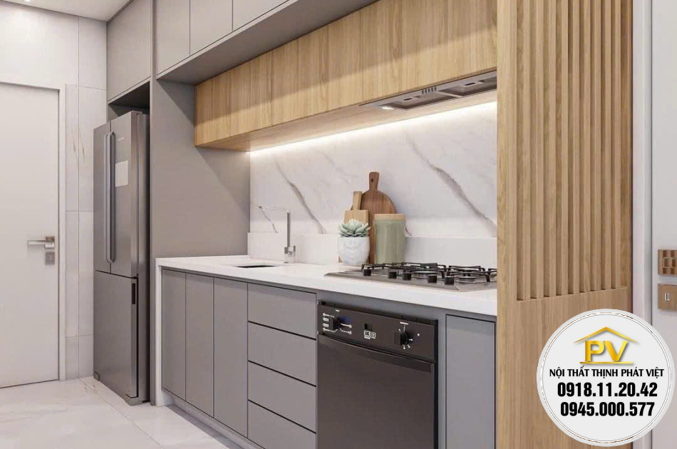 Địa chỉ mua tủ bếp nhựa giả gỗ tphcm chống nước tốt 