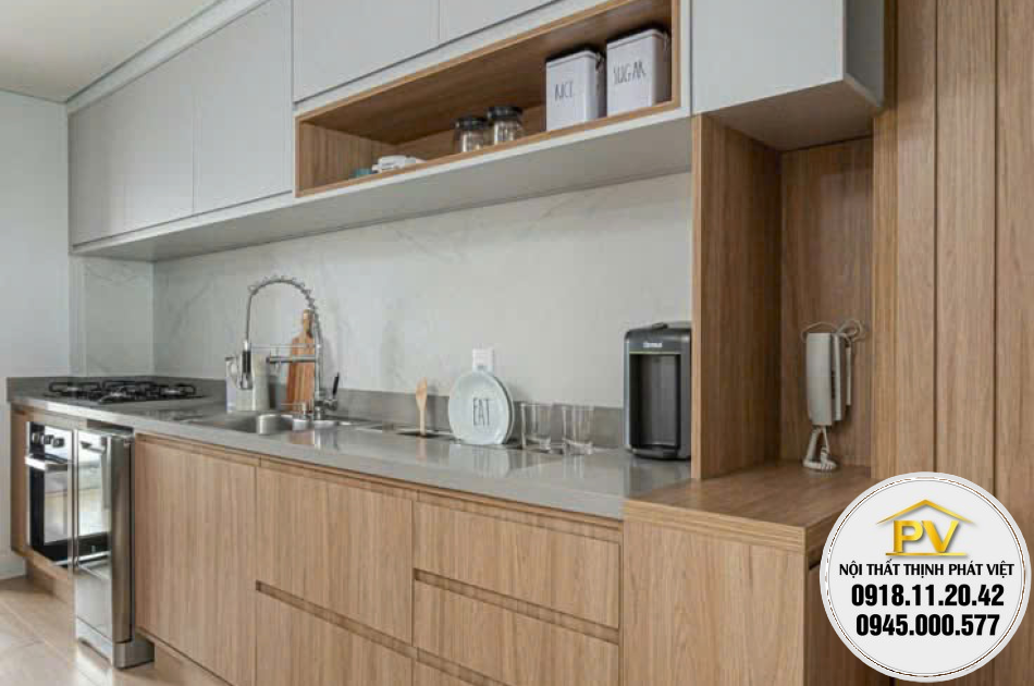 Địa chỉ mua tủ bếp nhựa giả gỗ tphcm chống nước tốt 